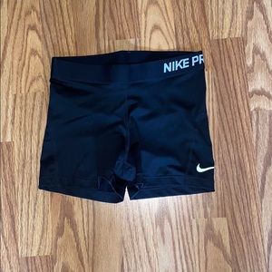 Black nike pro shorts